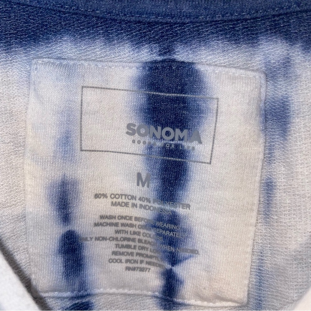 Sonoma Red white and blue tie dye shirt - Picture 4 of 4